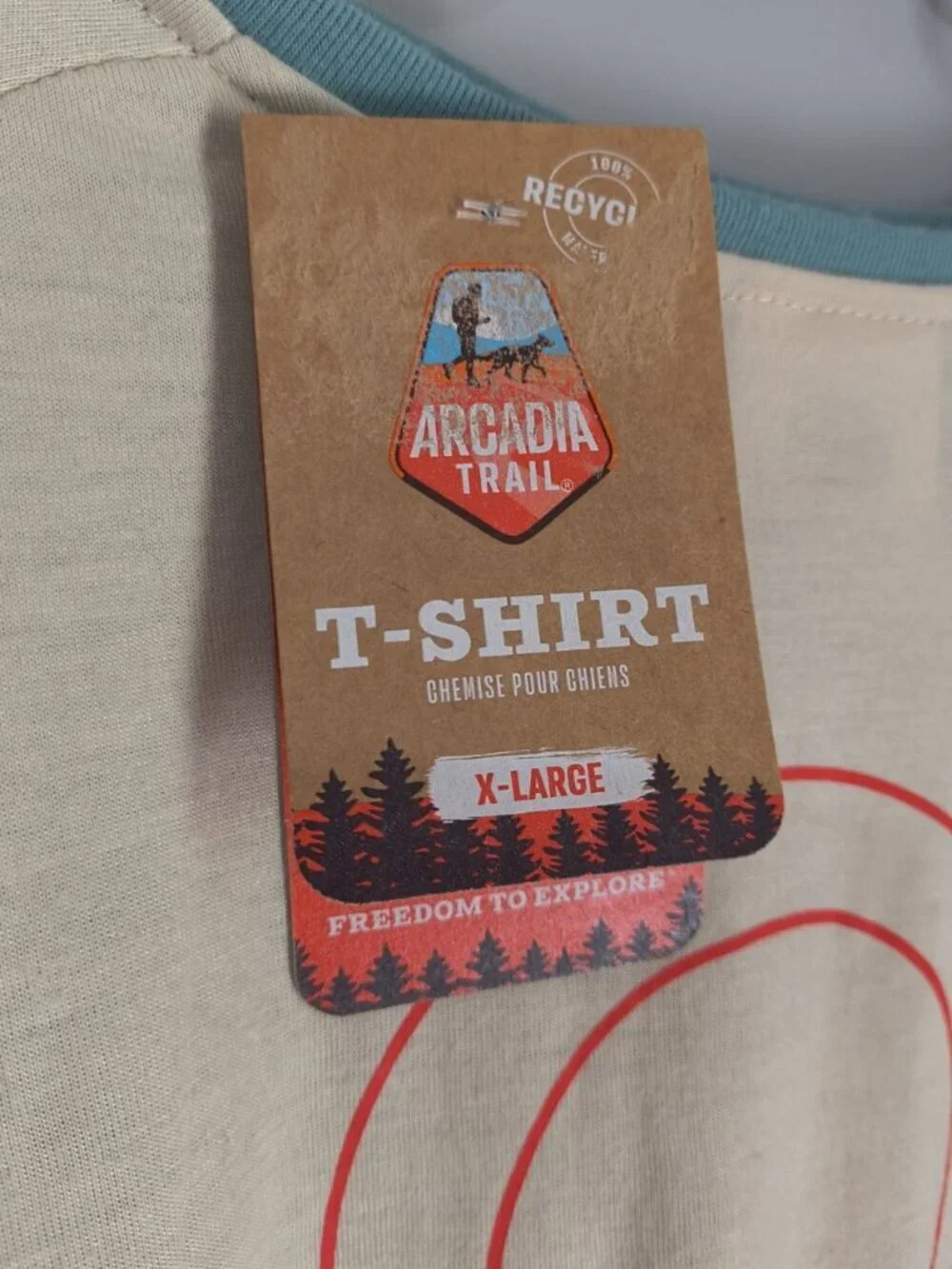 Arcadia Trail Tshirt For Dogs Size XL NWT
